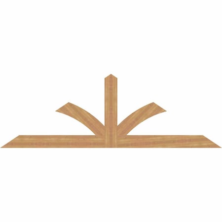 Ekena Millwork Richland Smooth Timber Gable Bracket, Western Red Cedar, 96"W x 32"H x 1 1/2"D x 5 1/2"F, 8/12 Pitch GBW096X32X0206RIC00SWR